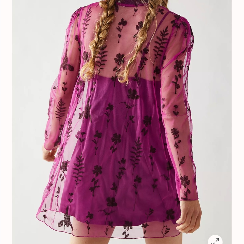 Free people Cecilia sheer mini dress - worn ONCE